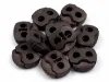 Picture of 2-hole Cord Lock Stopper Toggles 10 pcs - dark brown