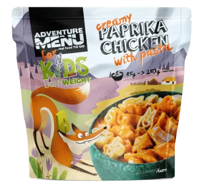 Obrázek Kuře na paprice s těstovinami