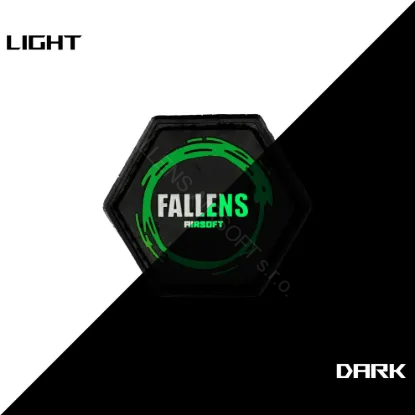 Obrázek FALLENS AIRSOFT PVC HEXA nášivka 3cm - svítící ve tmě