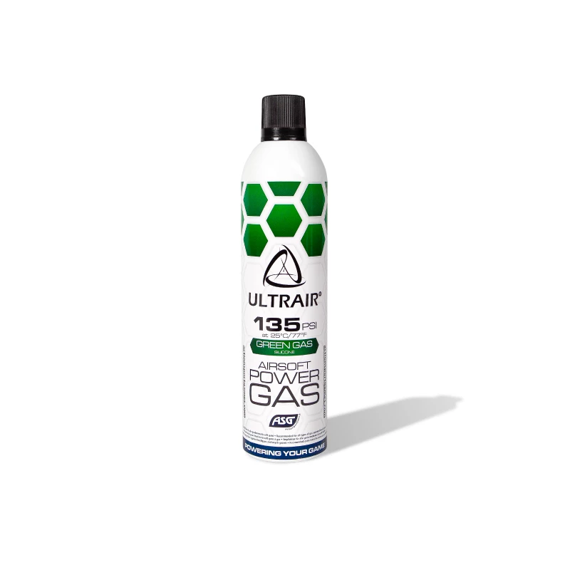 Obrázek ASG plyn ULTRAIR Green Power Gas se silikonem (135 PSI) – 570 ml