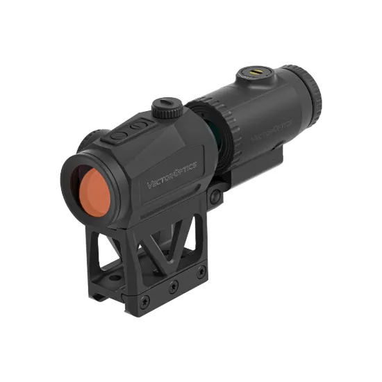 Vector Optics SCRAPPER 1×25 a PARAGON 3× Magnifier na FTS montáži, černá, celek